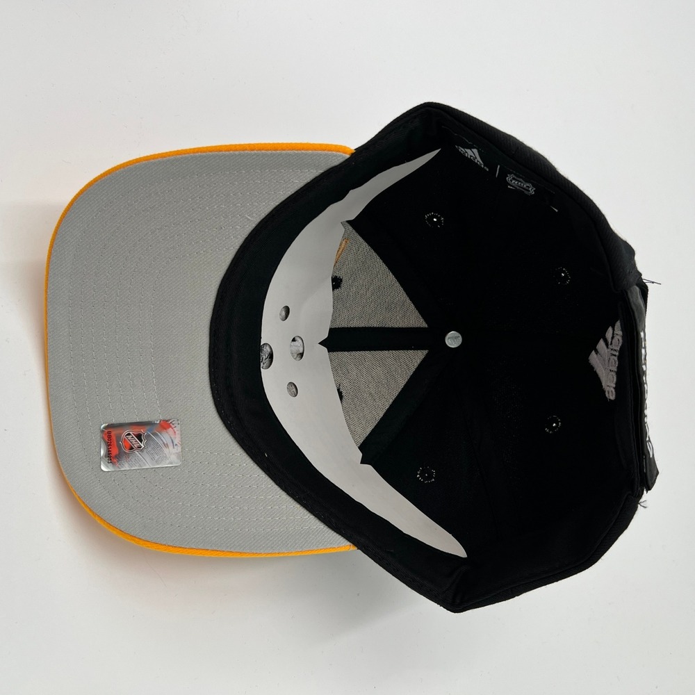 Adidas Sidney Crosby Pittsburgh Penguins NHL Hat Black Yellow Adjustable Cap 87 - Picture 5 of 8